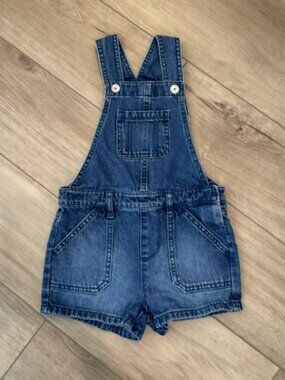 Girl's Denim Overalls Shorts - Size 4 - THE CHILDRENS PLACE